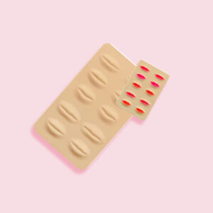 Látex Para Práctica de Labios