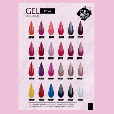 Gel 1 Paso GelProf (Tonos 101- 120)